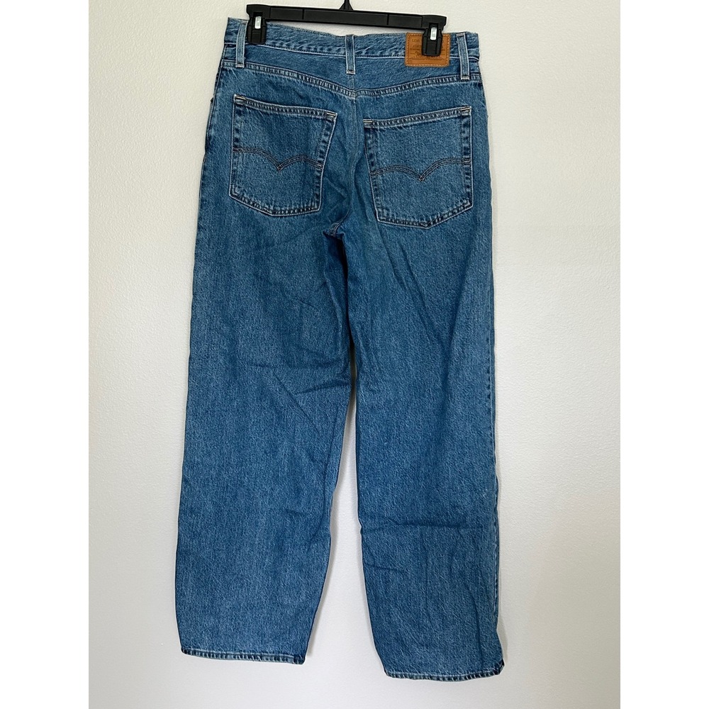 Levi's Premium Baggy Dad Jeans 29 High Rise Wide Leg Blue Denim Relaxed 90's - Picture 5 of 8